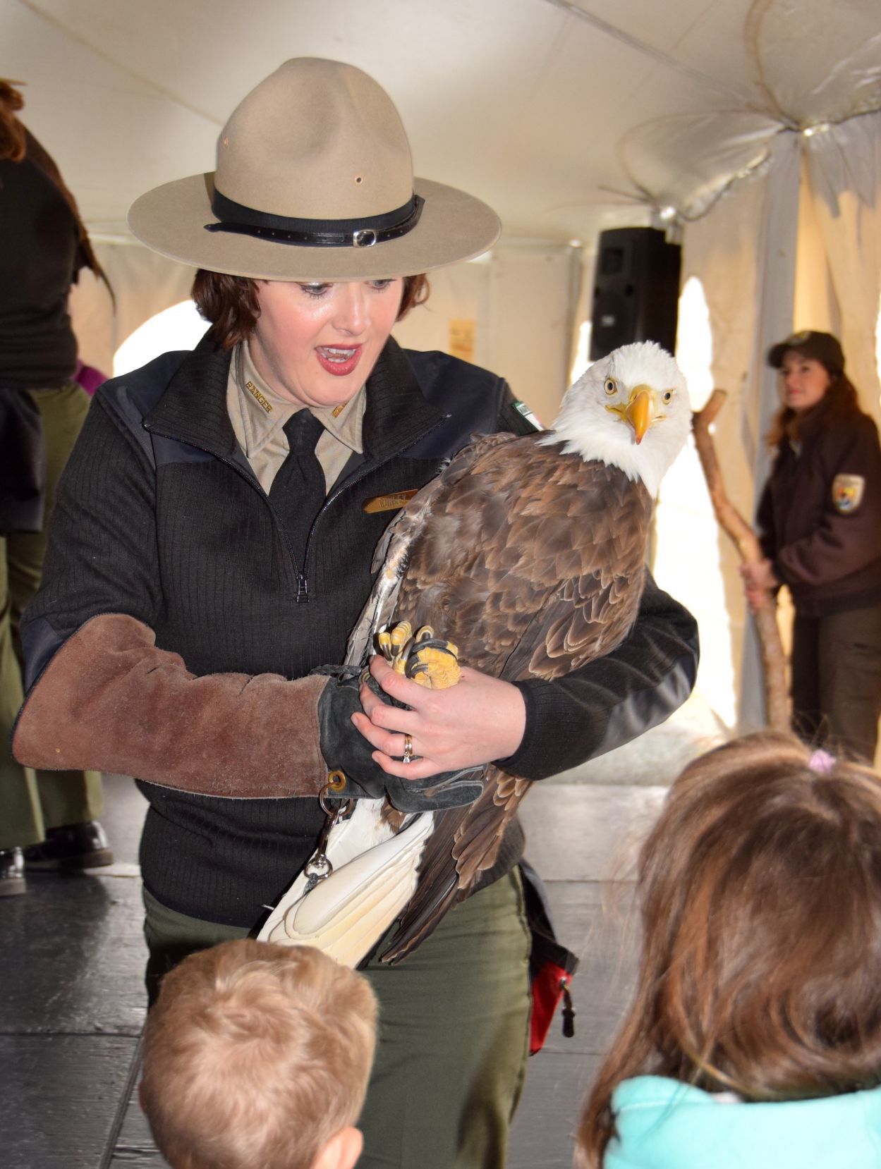 Eagle Festival visitors get up-close looks at eagle